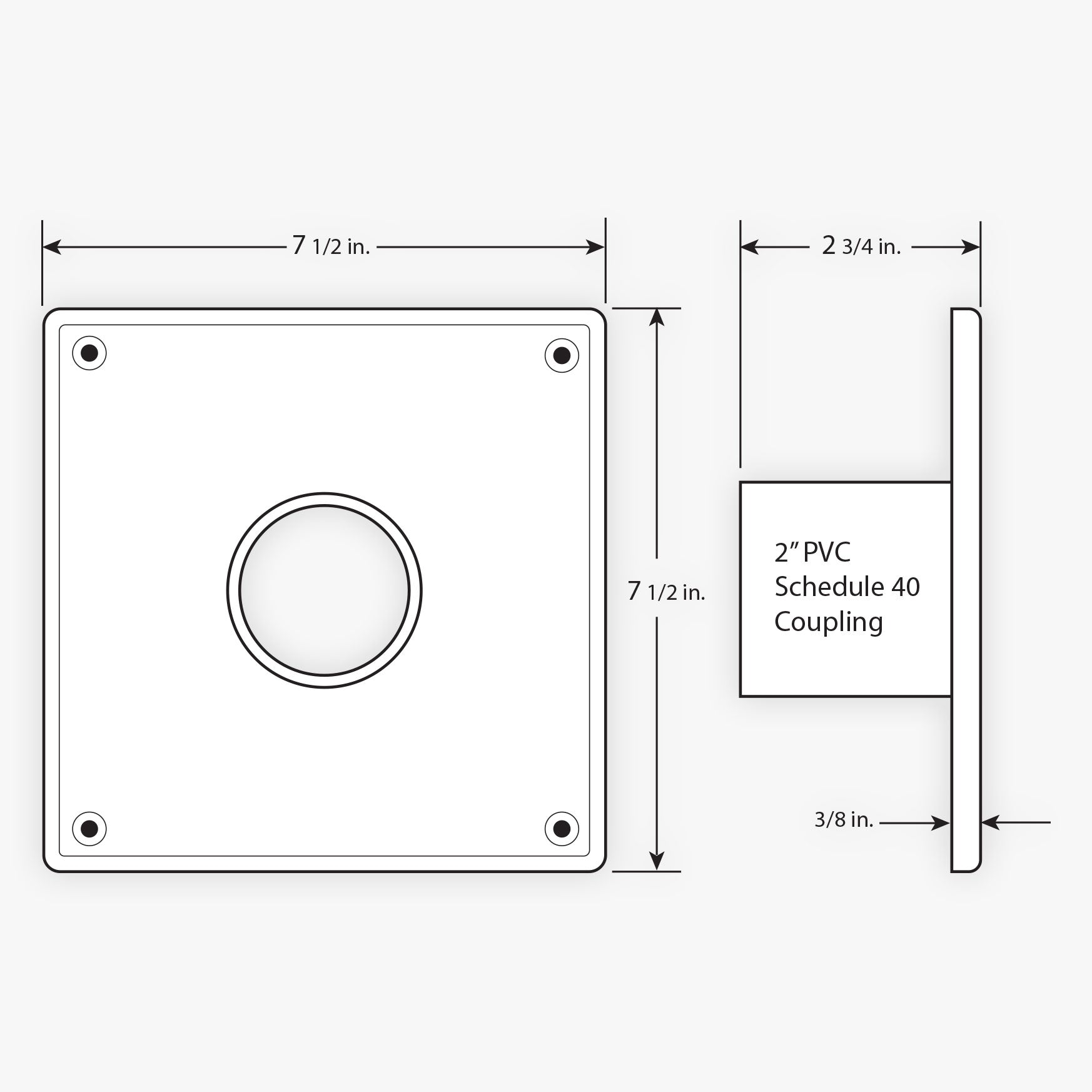 Sidewall Vent Adapter